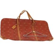 Pre-owned Leather travel-bags Louis Vuitton Vintage , Red , Dames