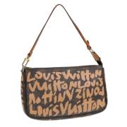 Pre-owned Canvas pouches Louis Vuitton Vintage , Brown , Dames