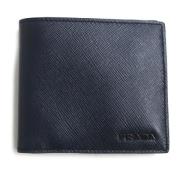 Pre-owned Leather wallets Prada Vintage , Blue , Heren