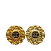 Pre-owned Fabric chanel-jewelry Chanel Vintage , Yellow , Dames