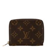 Pre-owned Leather wallets Louis Vuitton Vintage , Brown , Dames