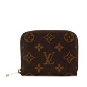 Pre-owned Leather wallets Louis Vuitton Vintage , Brown , Dames