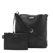 Pre-owned Leather shoulder-bags Yves Saint Laurent Vintage , Black , D...