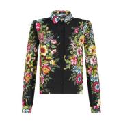 Bloemenprint Zijden Overhemd Etro , Multicolor , Dames