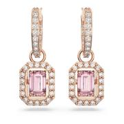 Una Druppeloorbellen, Octagon Geslepen, 5649474 Swarovski , Pink , Dam...