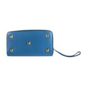 Pre-owned Leather wallets Salvatore Ferragamo Pre-owned , Blue , Dames