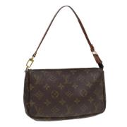 Pre-owned Canvas pouches Louis Vuitton Vintage , Brown , Dames