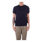 Blauwe Logo Trui Slim Fit Costume National , Blue , Heren