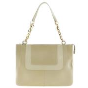 Pre-owned Leather shoulder-bags Versace Pre-owned , Beige , Dames