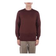 Bruine Logo Sweater Regular Fit Saint Barth , Brown , Heren