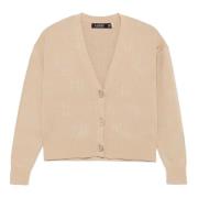 Wrenbette cardigan met lange mouwen Ralph Lauren , Beige , Dames