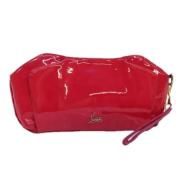 Pre-owned Leather clutches Christian Louboutin Pre-owned , Pink , Dame...