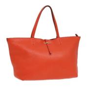 Pre-owned Leather shoulder-bags Salvatore Ferragamo Pre-owned , Orange...