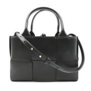 Pre-owned Leather totes Bottega Veneta Vintage , Black , Dames