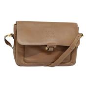 Pre-owned Leather shoulder-bags Loewe Pre-owned , Brown , Dames