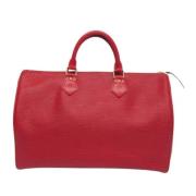 Pre-owned Leather louis-vuitton-bags Louis Vuitton Vintage , Red , Dam...