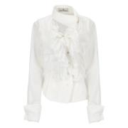 Witte Katoenen Shirt met Gedecentraliseerde Kraag Vivienne Westwood , ...