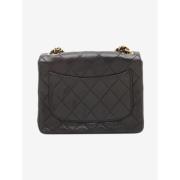 Pre-owned Leather chanel-bags Chanel Vintage , Black , Dames