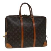 Pre-owned Canvas briefcases Louis Vuitton Vintage , Brown , Dames