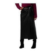 Zwarte Midi Rok voor veelzijdige styling Amaya Amsterdam , Black , Dam...