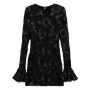 Zwarte Bloemen Mesh Mini Jurk Rotate Birger Christensen , Black , Dame...