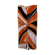 Pre-owned Silk bottoms Emilio Pucci Pre-owned , Multicolor , Dames