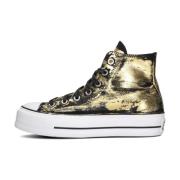 Gouden hoge trendy sneakers Converse , Yellow , Dames