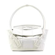 Pre-owned Leather handbags Bottega Veneta Vintage , White , Dames