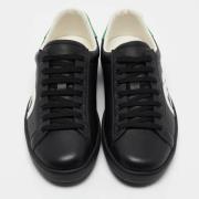 Pre-owned Leather sneakers Gucci Vintage , Black , Heren