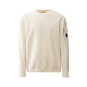 Crew Neck Gebreide Trui in Wit C.p. Company , Beige , Heren