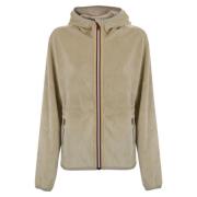 Omkeerbare polarjas met rits K-Way , Beige , Dames