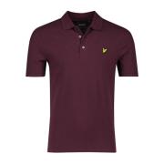 Polo shirt korte mouw bordeaux Lyle & Scott , Red , Heren