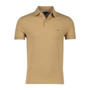 Bruine polo met korte mouwen Slim Fit Tommy Hilfiger , Brown , Heren