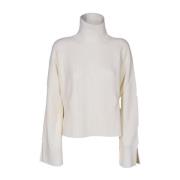 Wollen trui met hoge hals en raglanmouwen Jucca , White , Dames