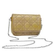 Pre-owned Leather dior-bags Dior Vintage , Beige , Dames