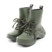 Pre-owned Plastic boots Louis Vuitton Vintage , Green , Dames