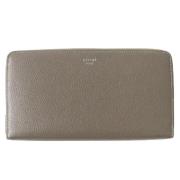 Pre-owned Leather wallets Celine Vintage , Gray , Dames