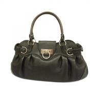 Pre-owned Leather handbags Salvatore Ferragamo Pre-owned , Black , Dam...