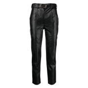 Elegante Zwarte Casual Broek Twinset , Black , Dames