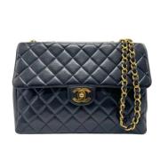 Pre-owned Leather shoulder-bags Chanel Vintage , Black , Dames