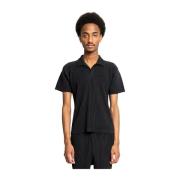 Zwarte Geplooide Poloshirt Issey Miyake , Black , Heren