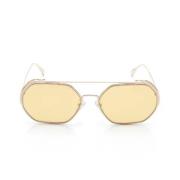 Pre-owned Metal sunglasses Fendi Vintage , Yellow , Dames