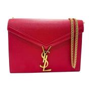 Pre-owned Leather shoulder-bags Saint Laurent Vintage , Red , Dames