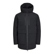 Charlie Parka Jas Stijlvol Functioneel Jack & Jones , Black , Heren