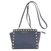 Pre-owned Leather shoulder-bags Michael Kors Pre-owned , Blue , Dames