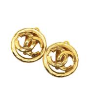 Pre-owned Fabric chanel-jewelry Chanel Vintage , Yellow , Dames