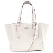 Pre-owned Leather shoulder-bags Coach Pre-owned , White , Dames