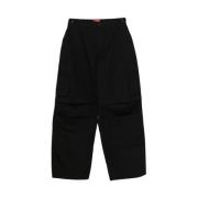 Cargo broek in zwart 032c , Black , Heren