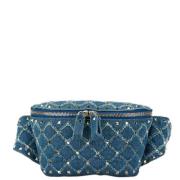 Pre-owned Denim shoulder-bags Valentino Vintage , Blue , Dames