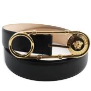 Pre-owned Leather belts Versace Pre-owned , Black , Heren